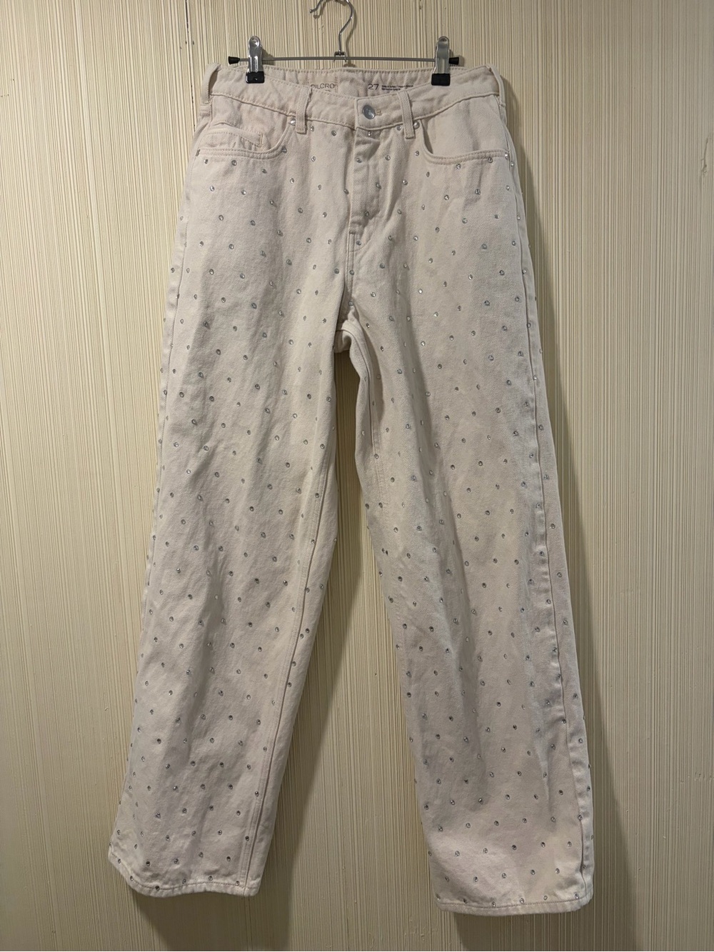 Pilcro Sparkle Relaxed Cuff Jeans - Picture 2 of 5